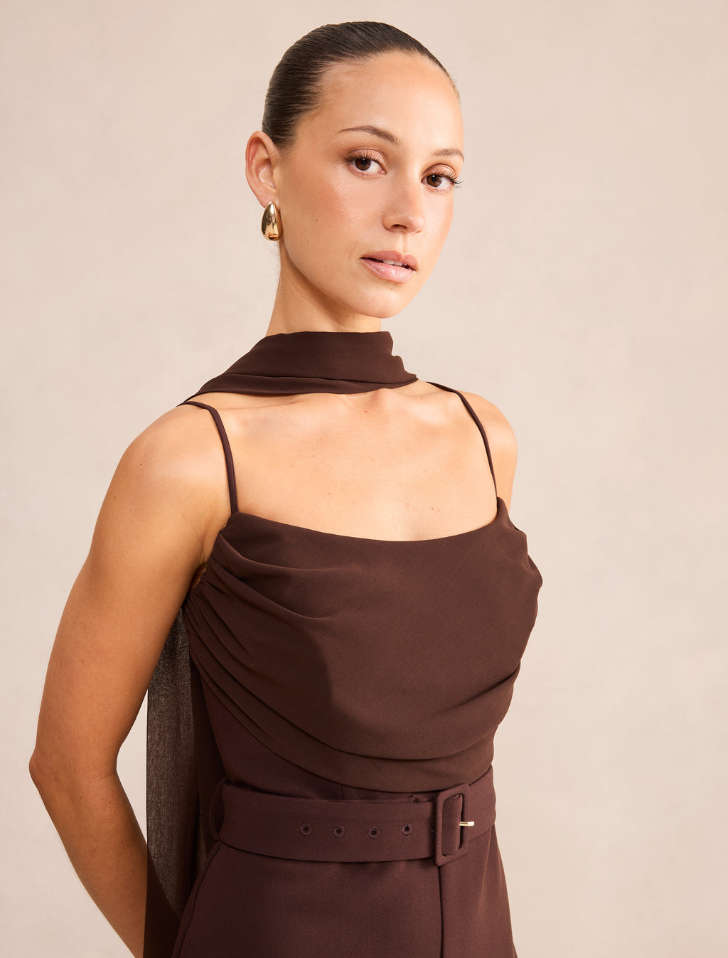 Leonie Petite Cape Overlay Jumpsuit