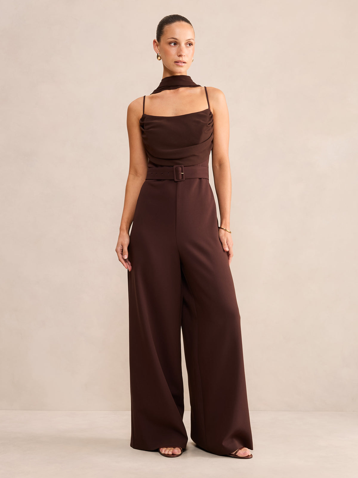 Leonie Petite Cape Overlay Jumpsuit