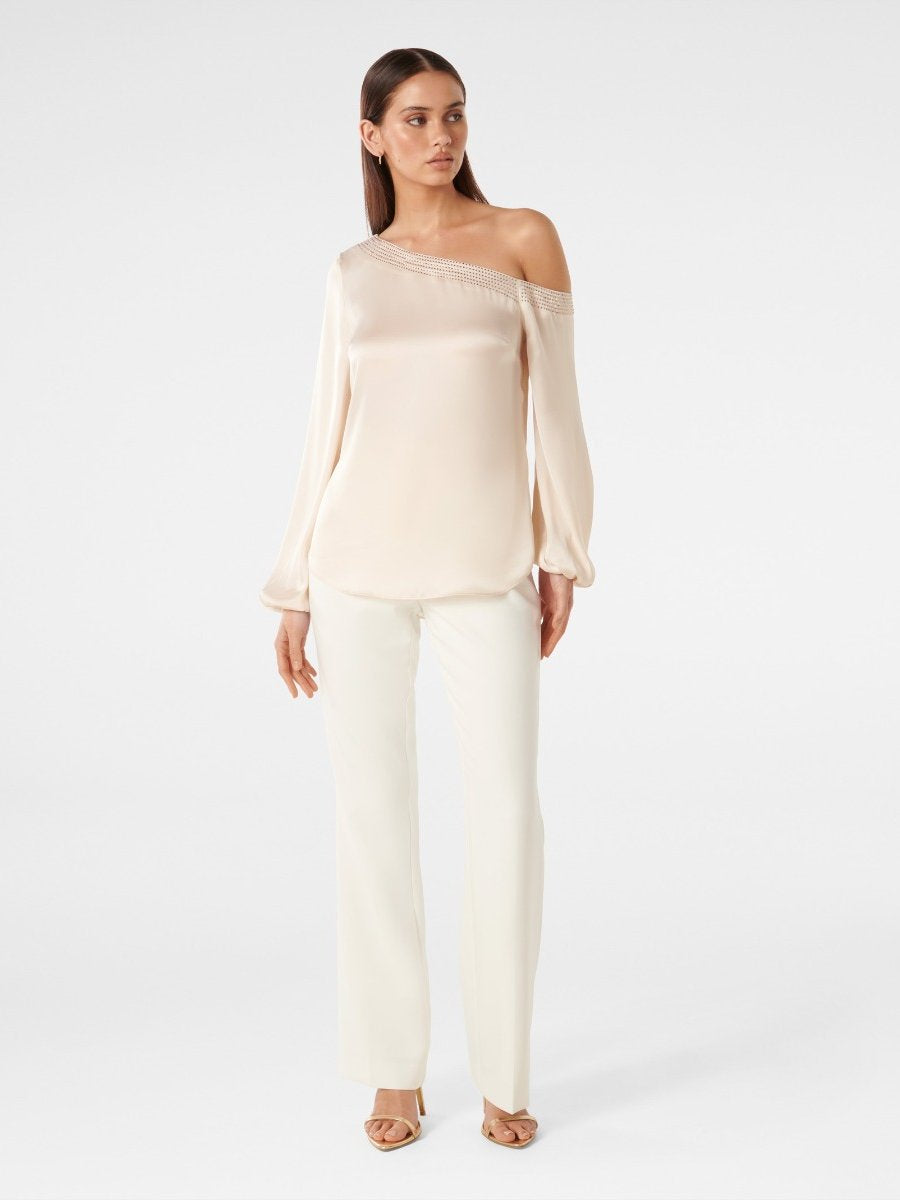 Anya Asymmetric Embellished Top