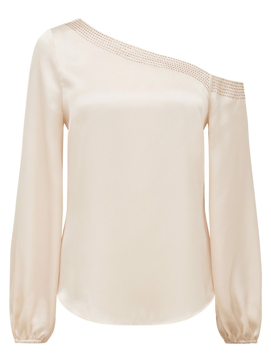 Anya Asymmetric Embellished Top