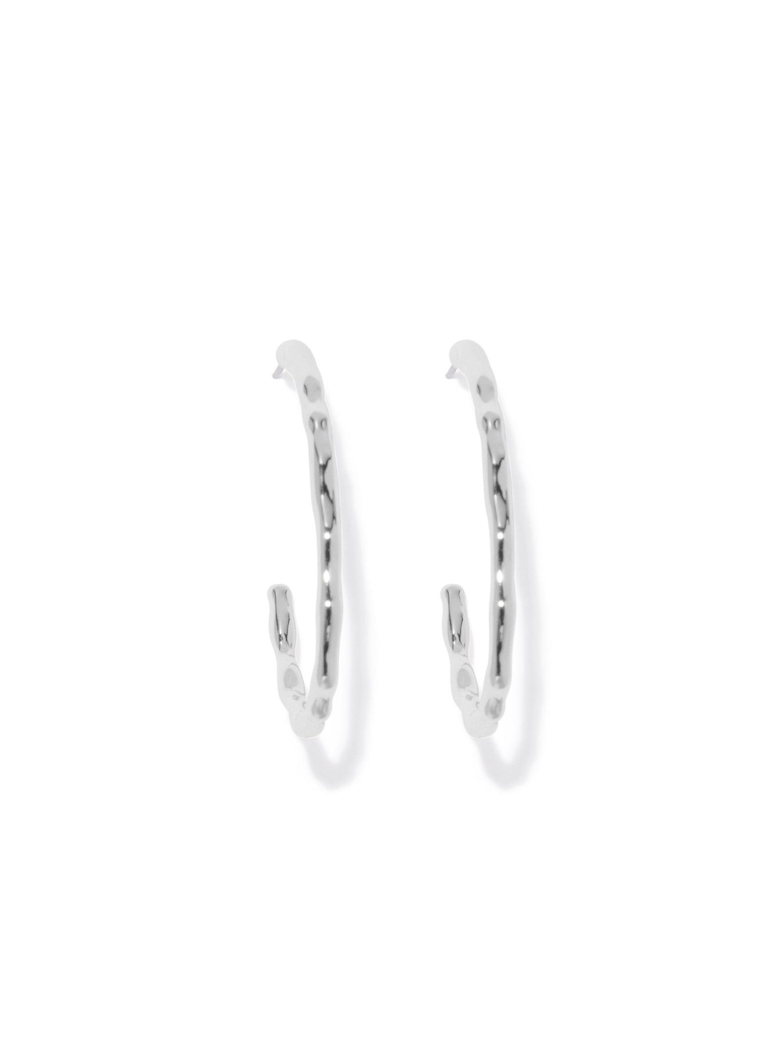 Leah Hammered Hoop Earrings