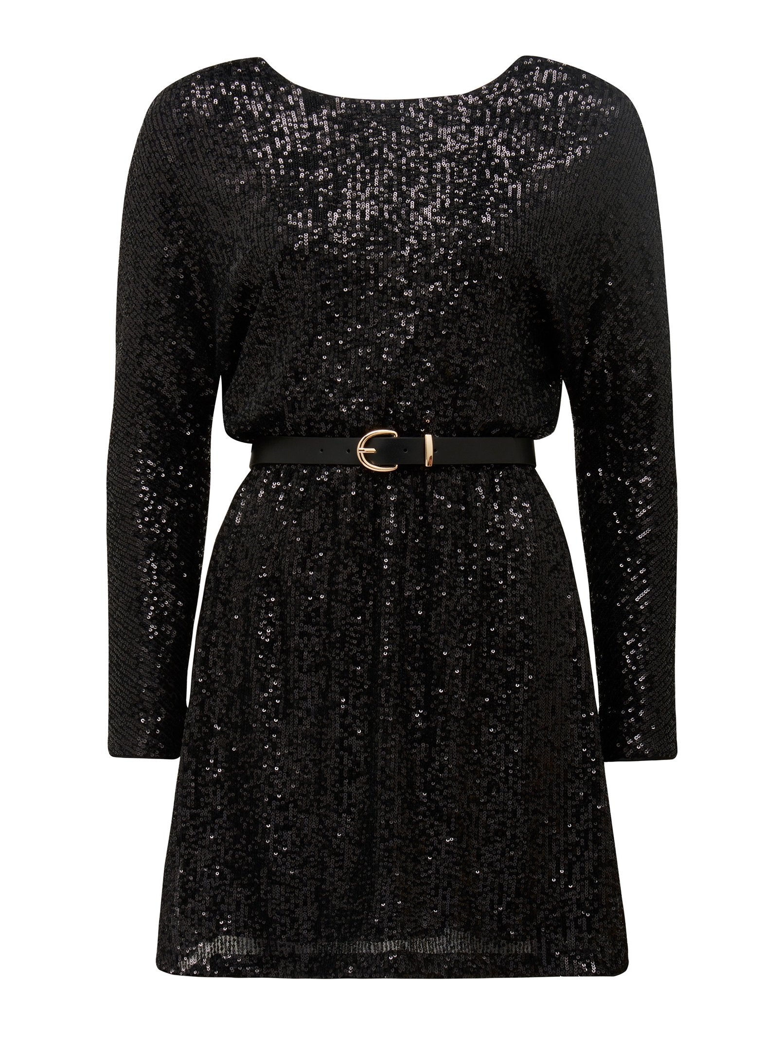 Sia Petite Sequin Batwing Mini Dress