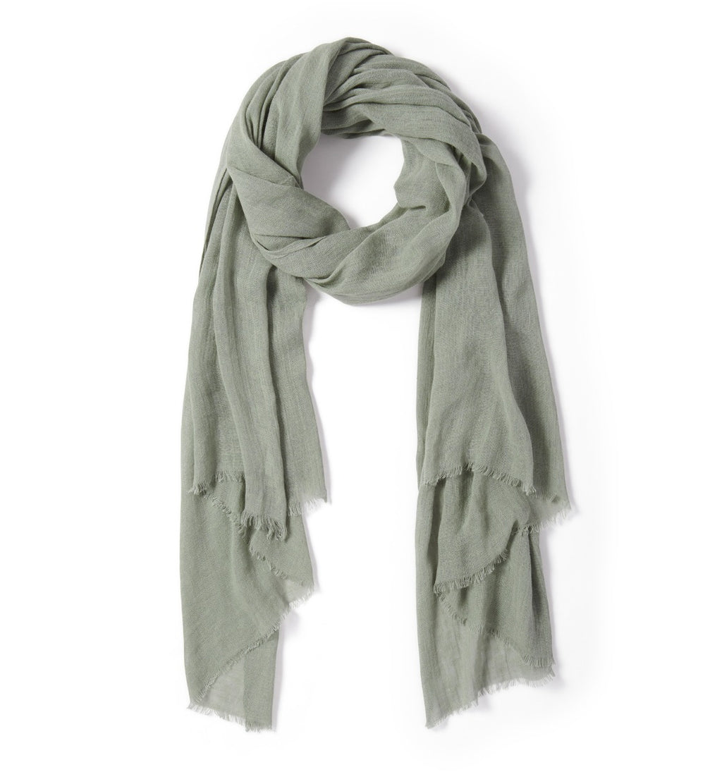 Mila Plain Linen Scarf