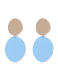 Olympia Coated Organic Disc Drop Earring