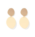 Olympia Coated Disc Drop Earring