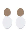 Olympia Coated Disc Drop Earring