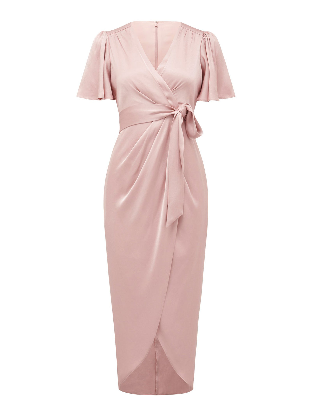 Carolina Petite Satin Midi Dress