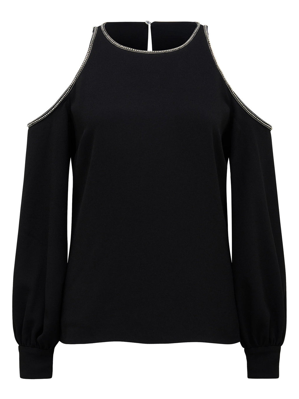 Elyse Diamonte Cold Shoulder Blouse