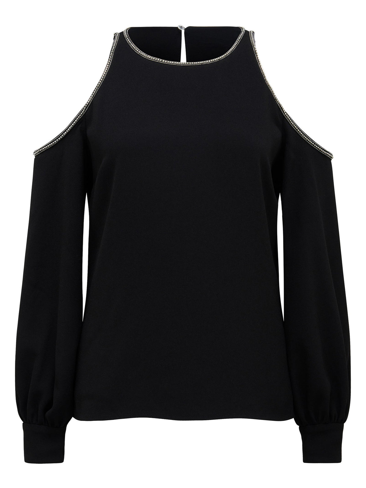 Elyse Diamonte Cold Shoulder Blouse