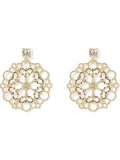 Daphne Filagree Crystal Earring