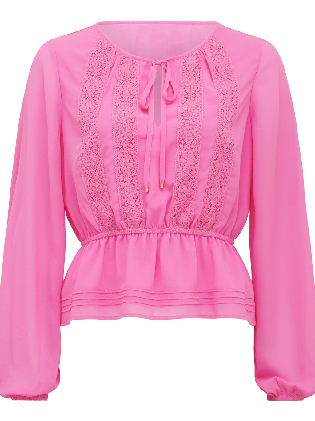 Sue Trim Spliced Blouse