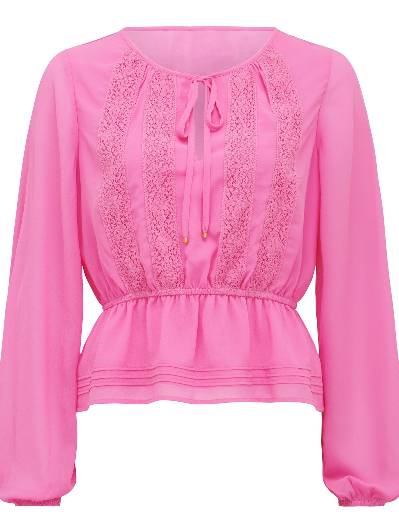 Sue Trim Spliced Blouse
