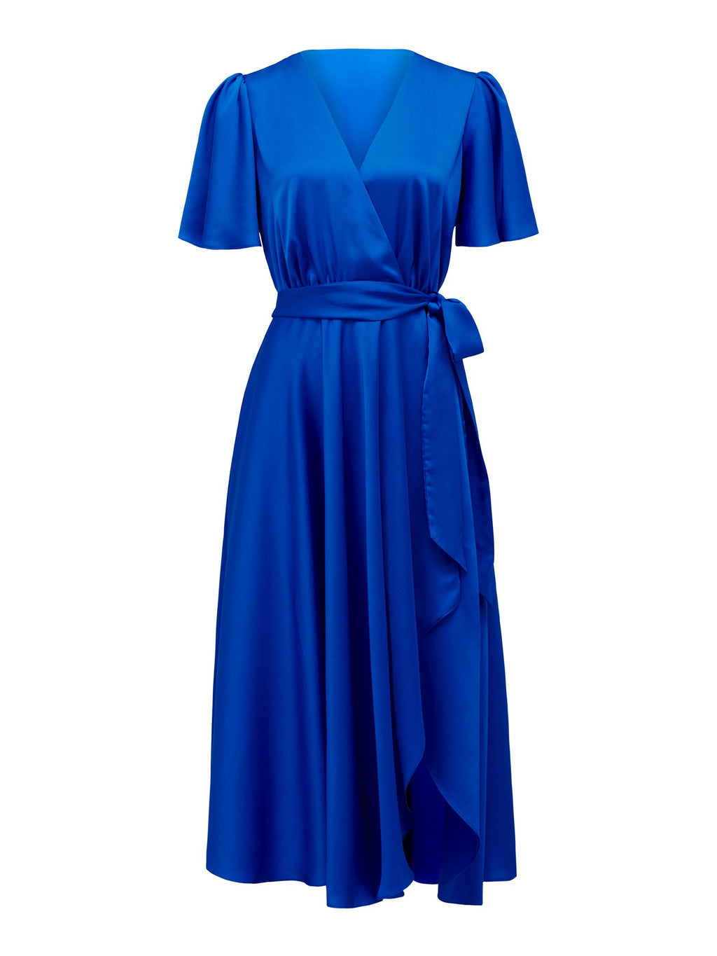 Mona Flutter Sleeve Midi Dress