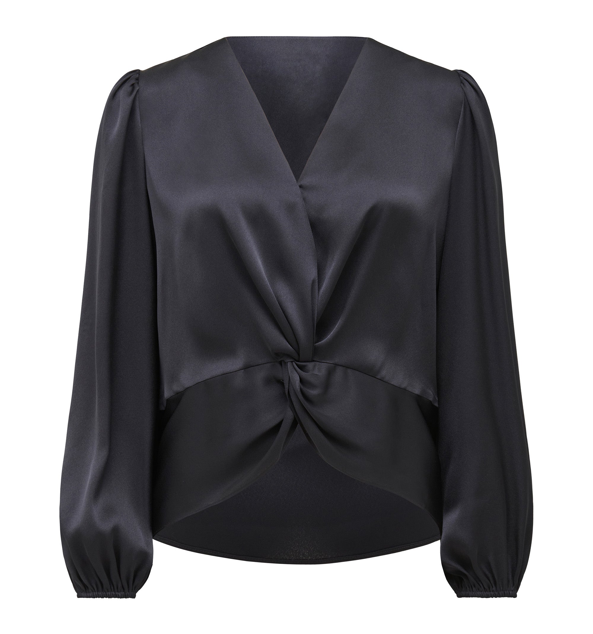Christale Petite Twist Satin Blouse