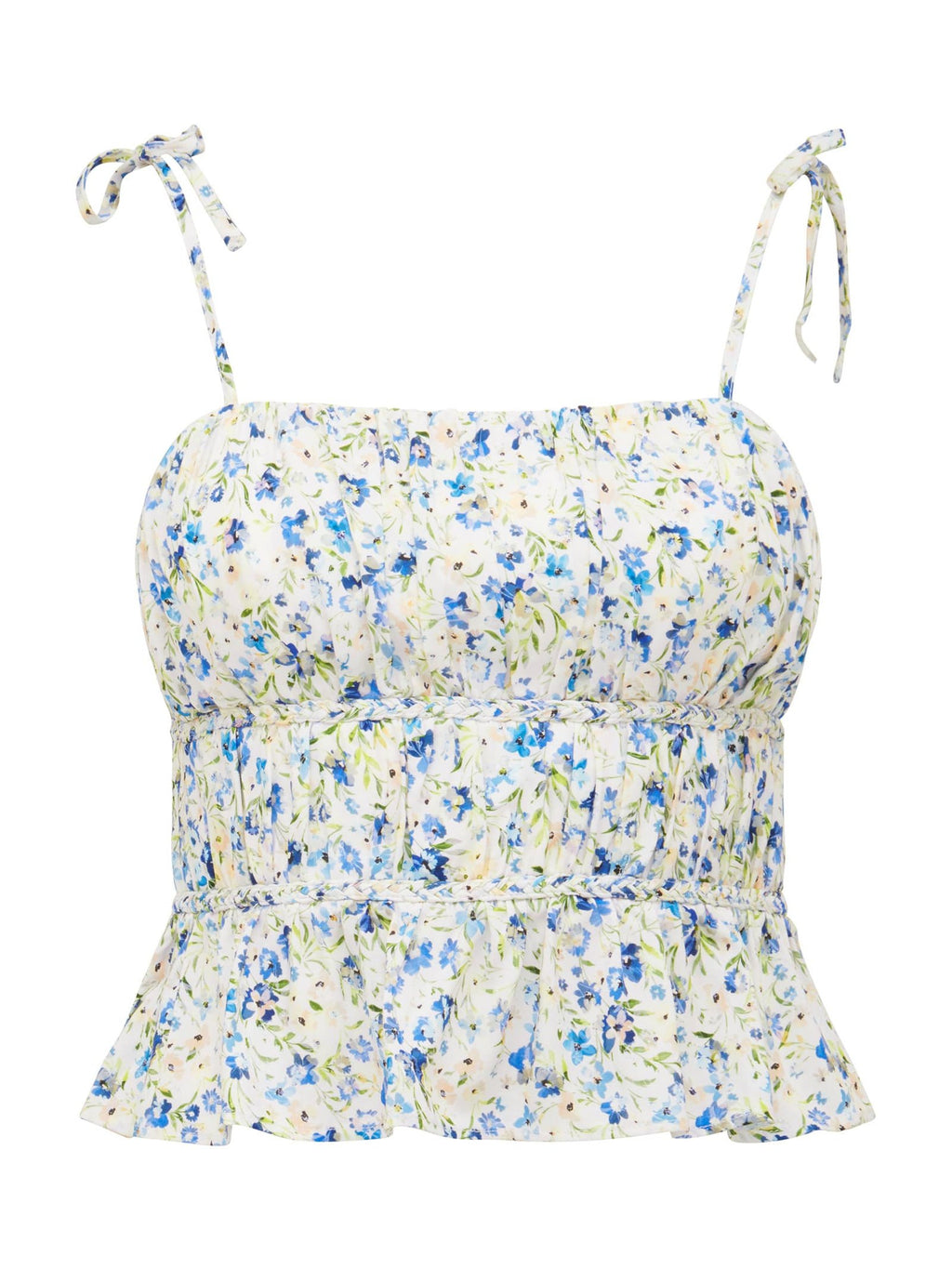Sia Printed Ruched Bustier