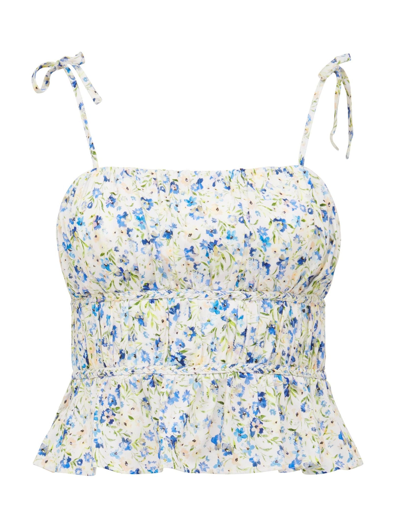 Sia Printed Ruched Bustier