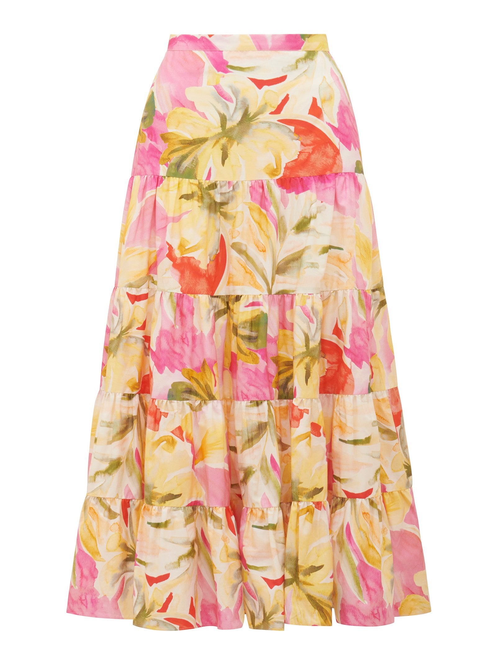  Tilly Tiered Midi Skirt
