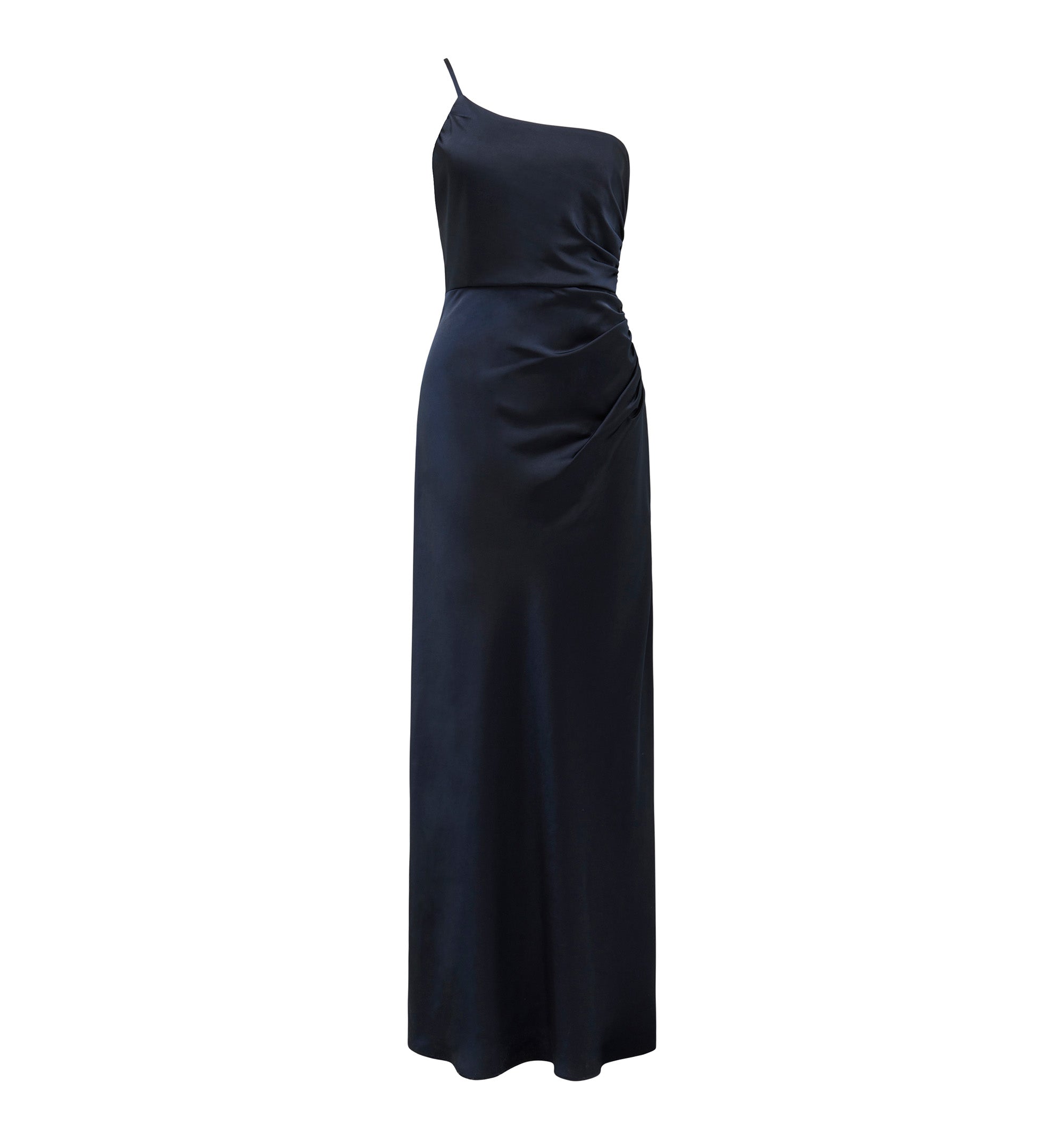 Kelly One Shoulder Satin Maxi Dress