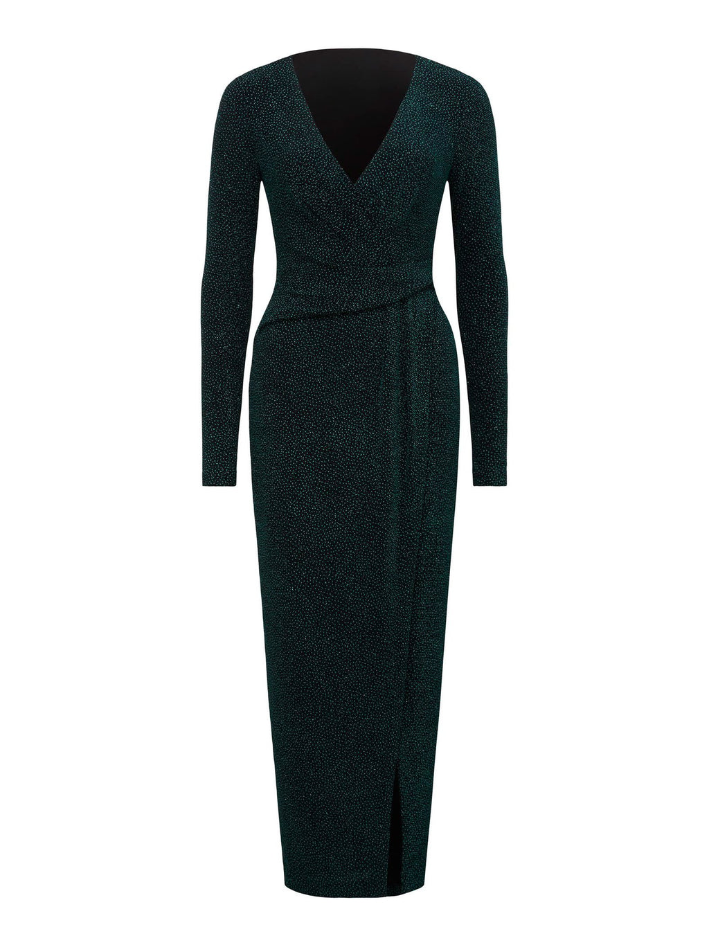  Joslin Glitter Wrap Midi Dress