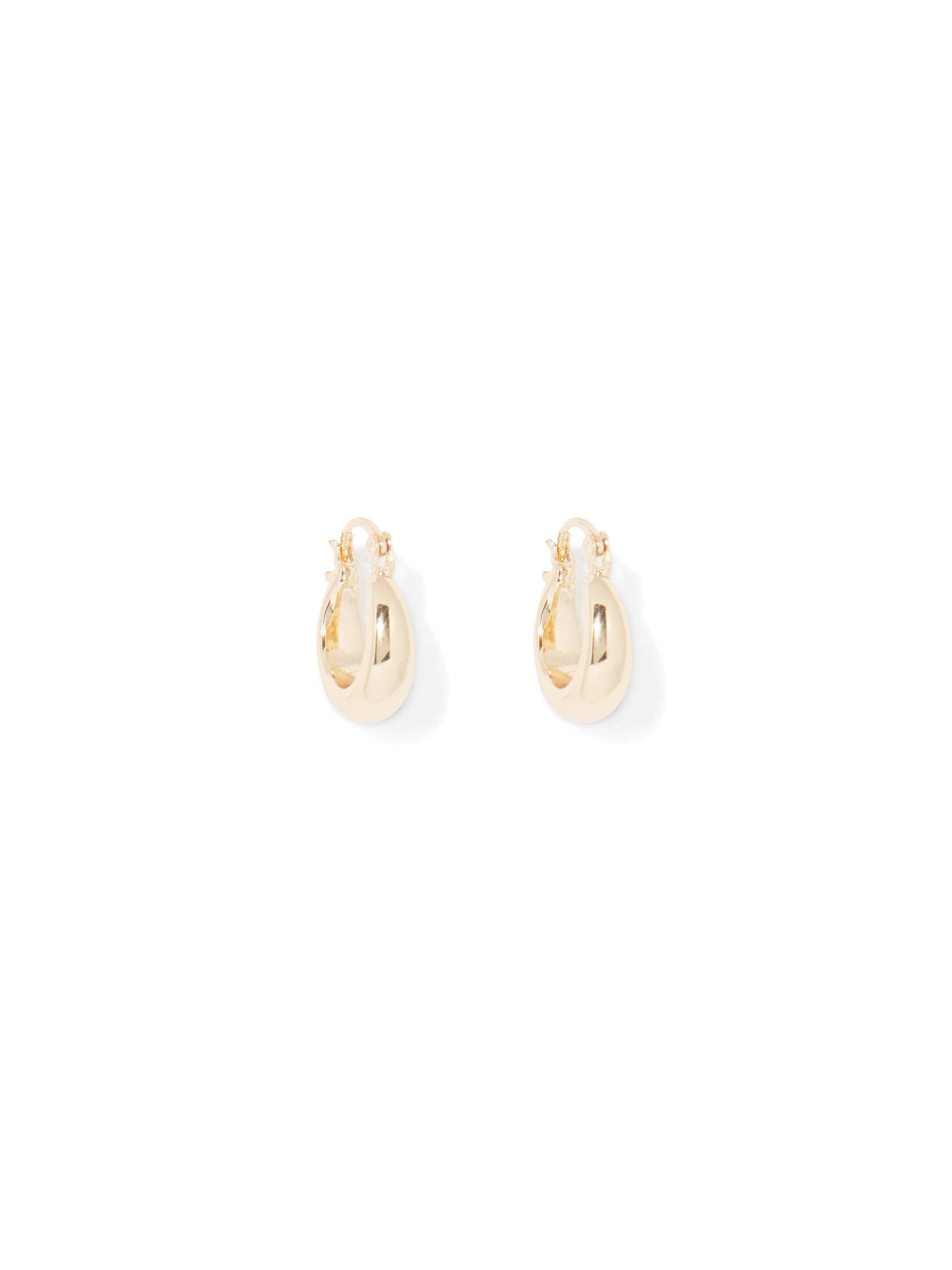 Dionne Hinge Gold Plated 10mm Hoop Earring
