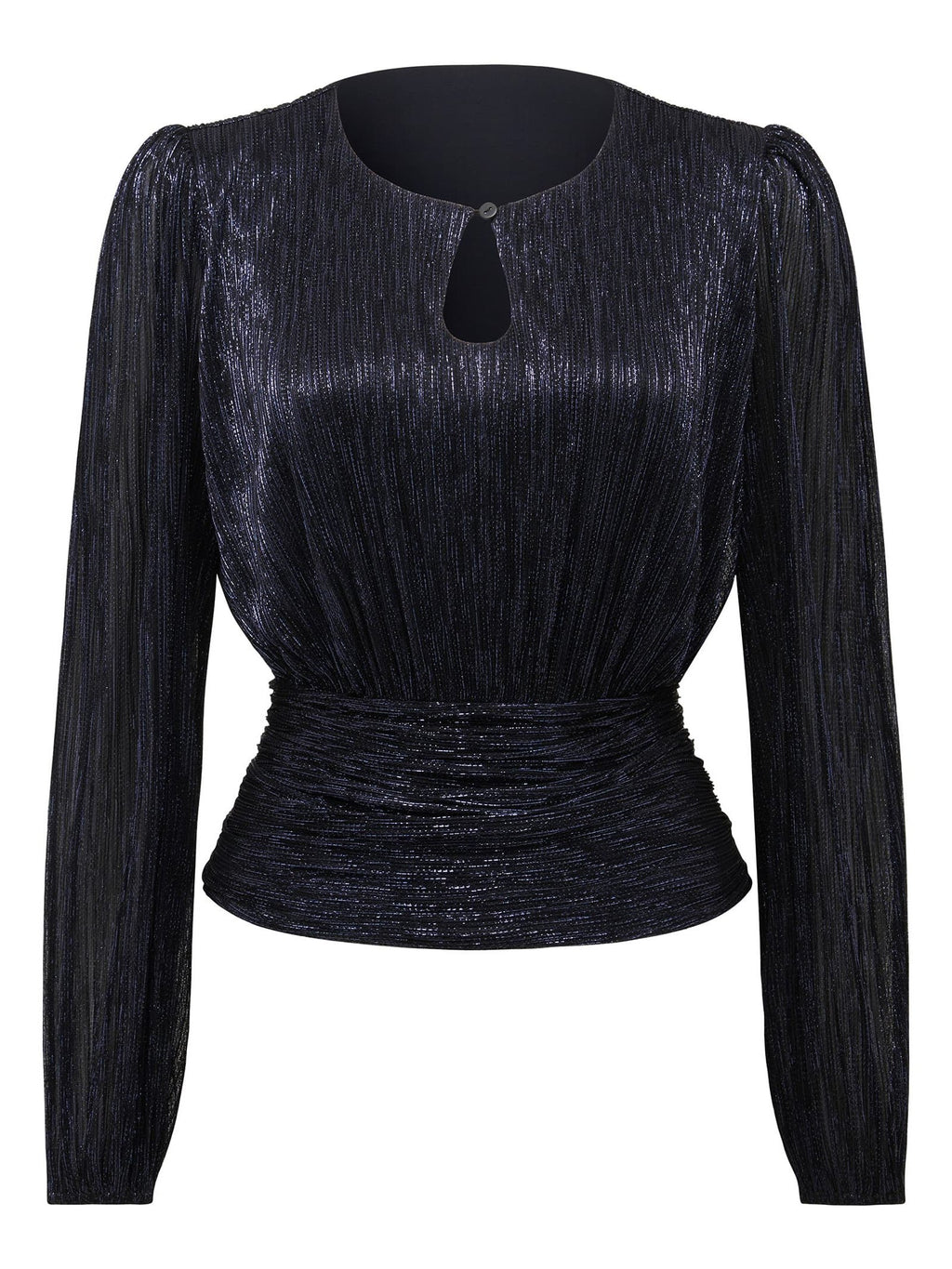 Ava Plisse High Neck Top