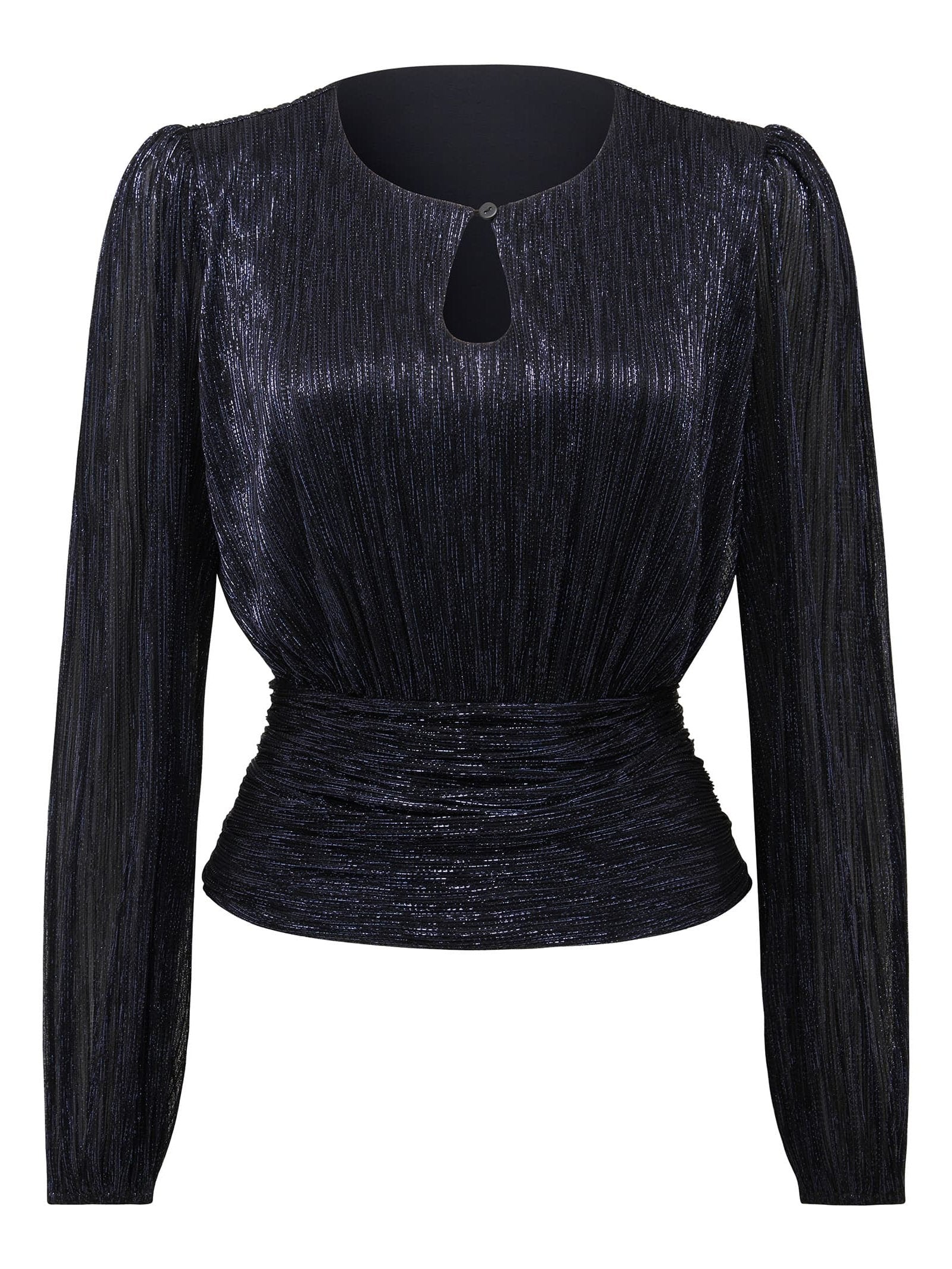 Ava Plisse High Neck Top