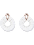 Charli Metal & Raffia Hoop Earring