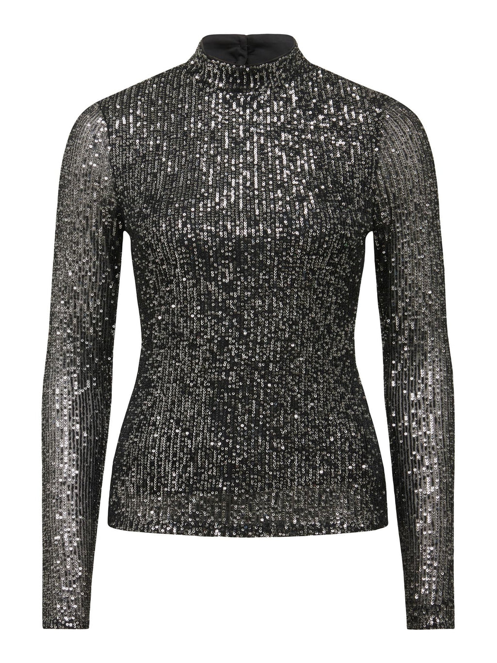 Anthea High Neck Sequin Top