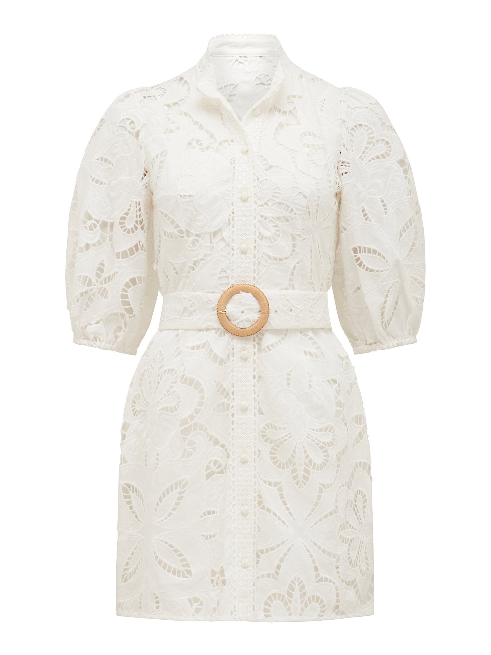  Claudia Broderie Mini Dress
