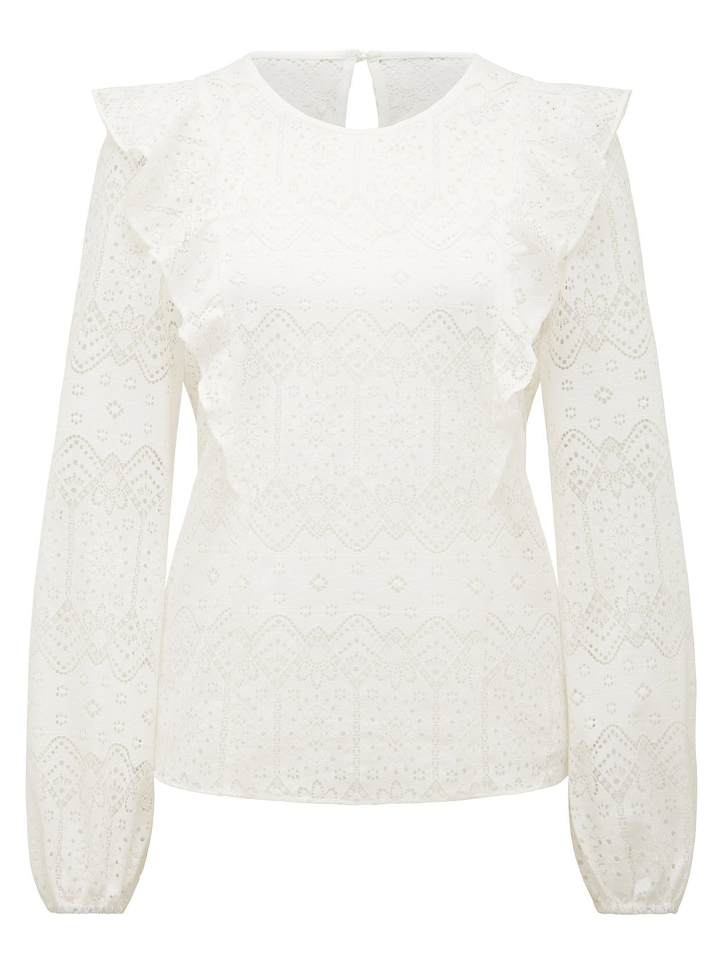  Adriana Ruffle Lace Blouse