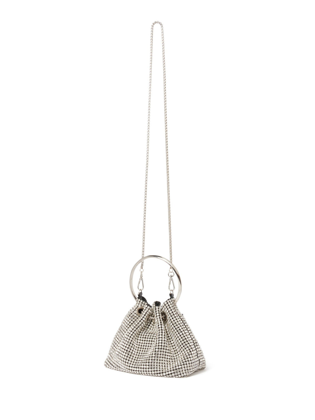 Skylah Sparkle Metal Handle Bag