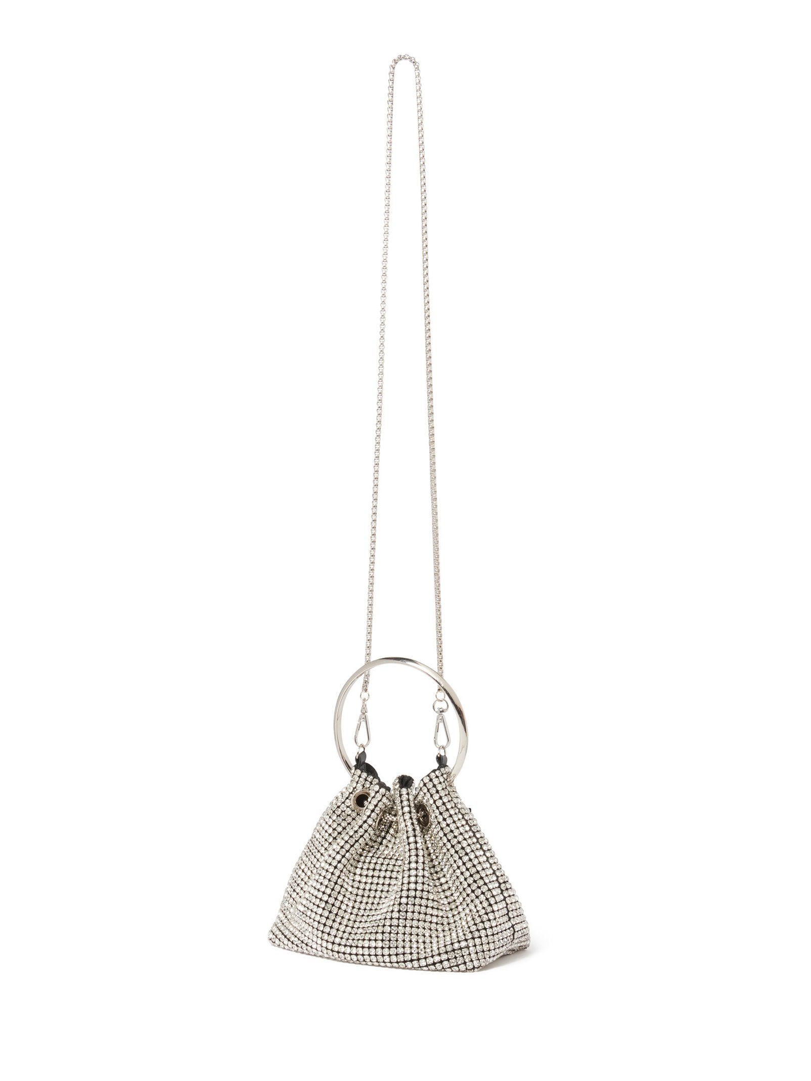 Skylah Sparkle Metal Handle Bag