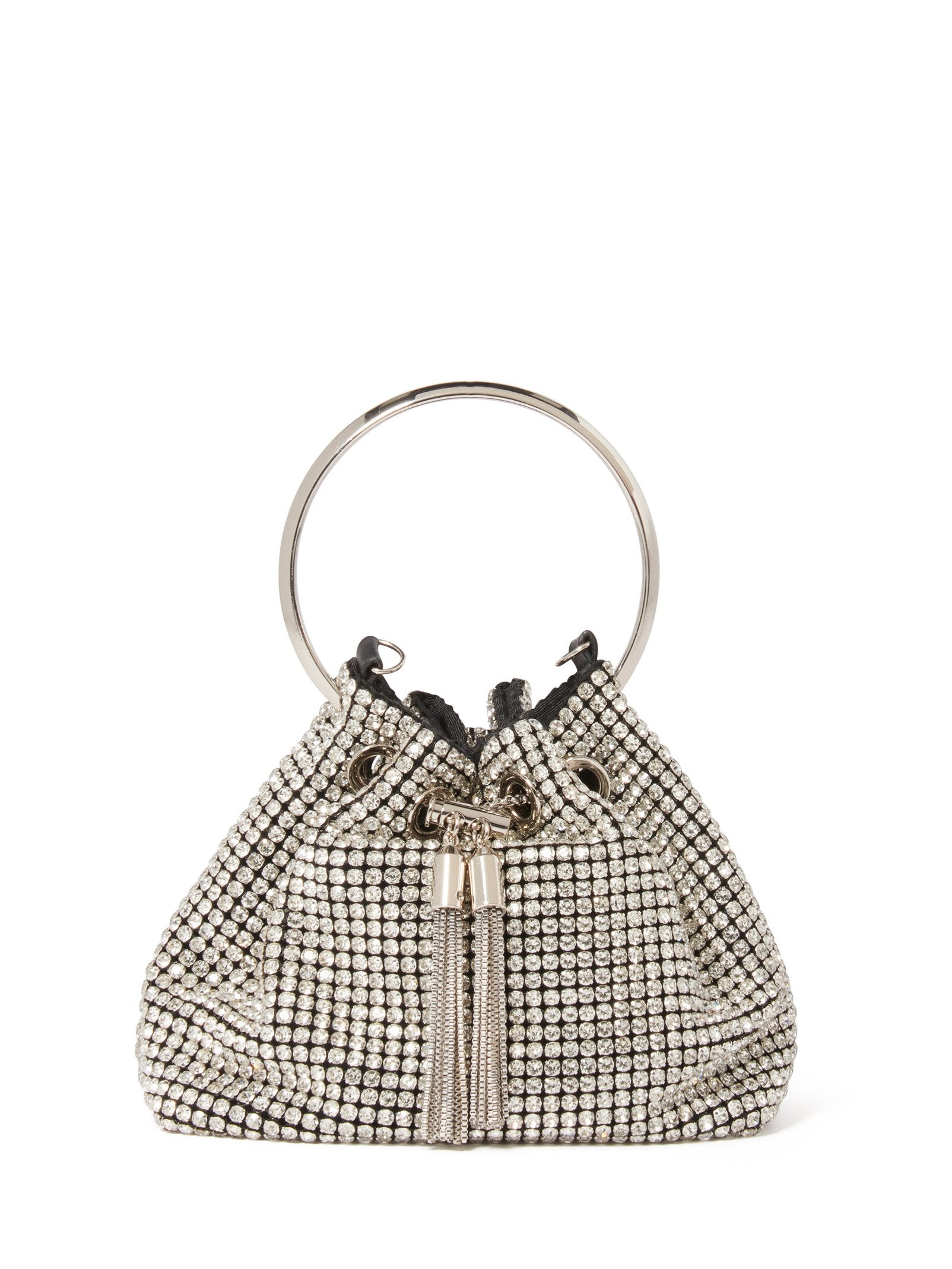 Skylah Sparkle Metal Handle Bag