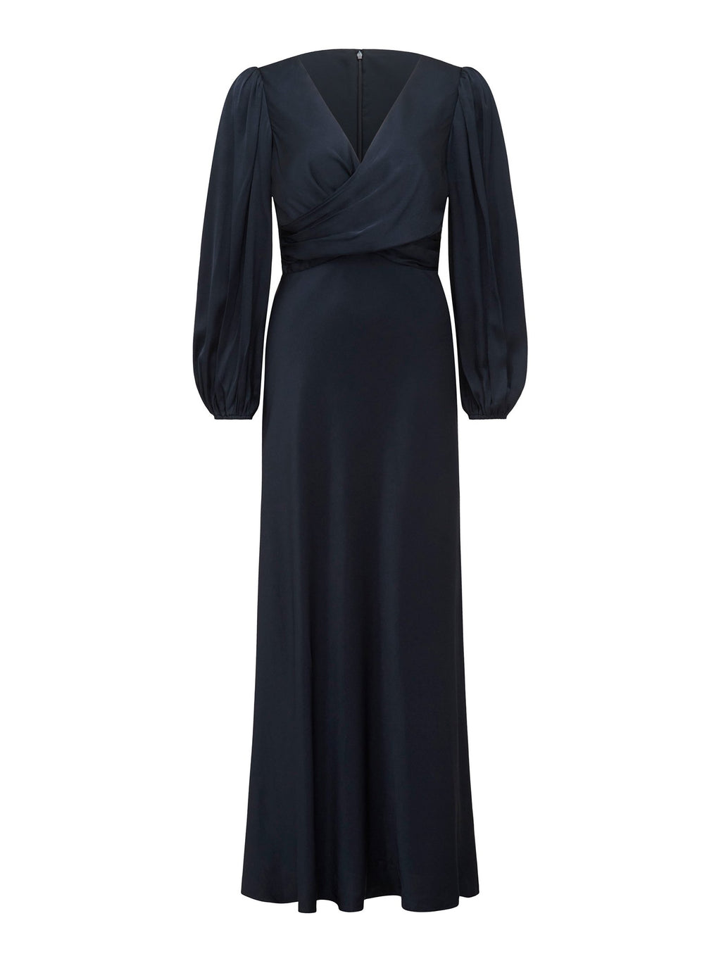  Marla Twist Front Satin Maxi Dress