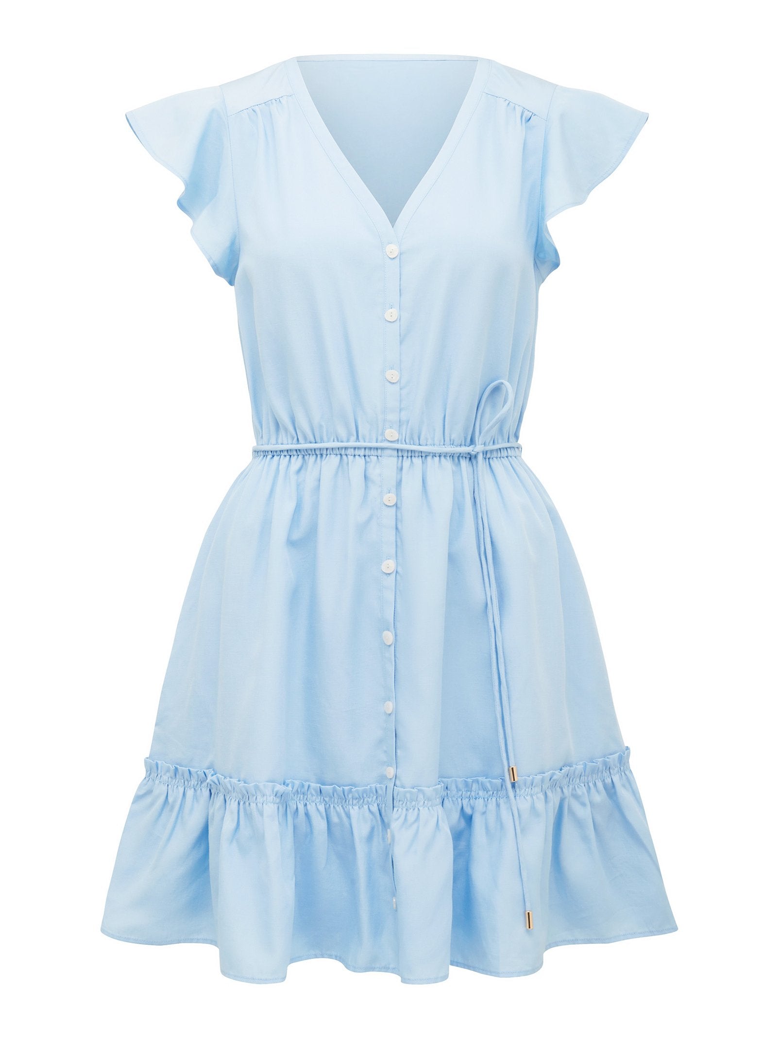  Rahnee Frill Hem Mini Dress