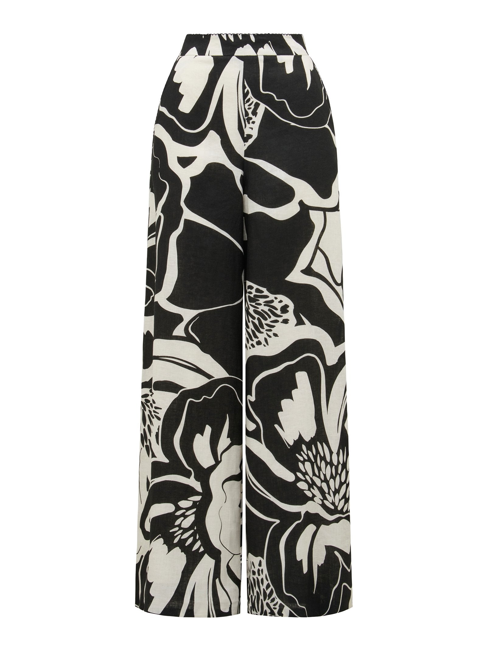  Ebony Wide Leg Linen Pant