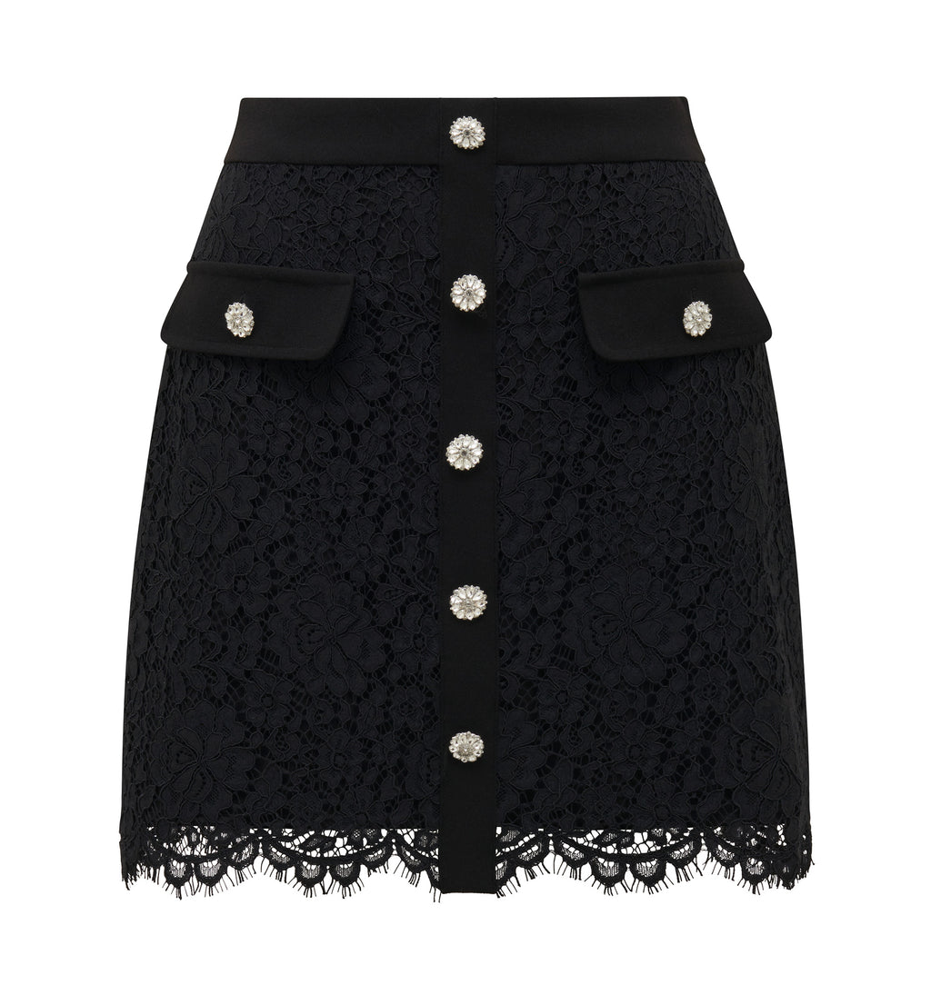 Lara Lace Scallop Mini Skirt