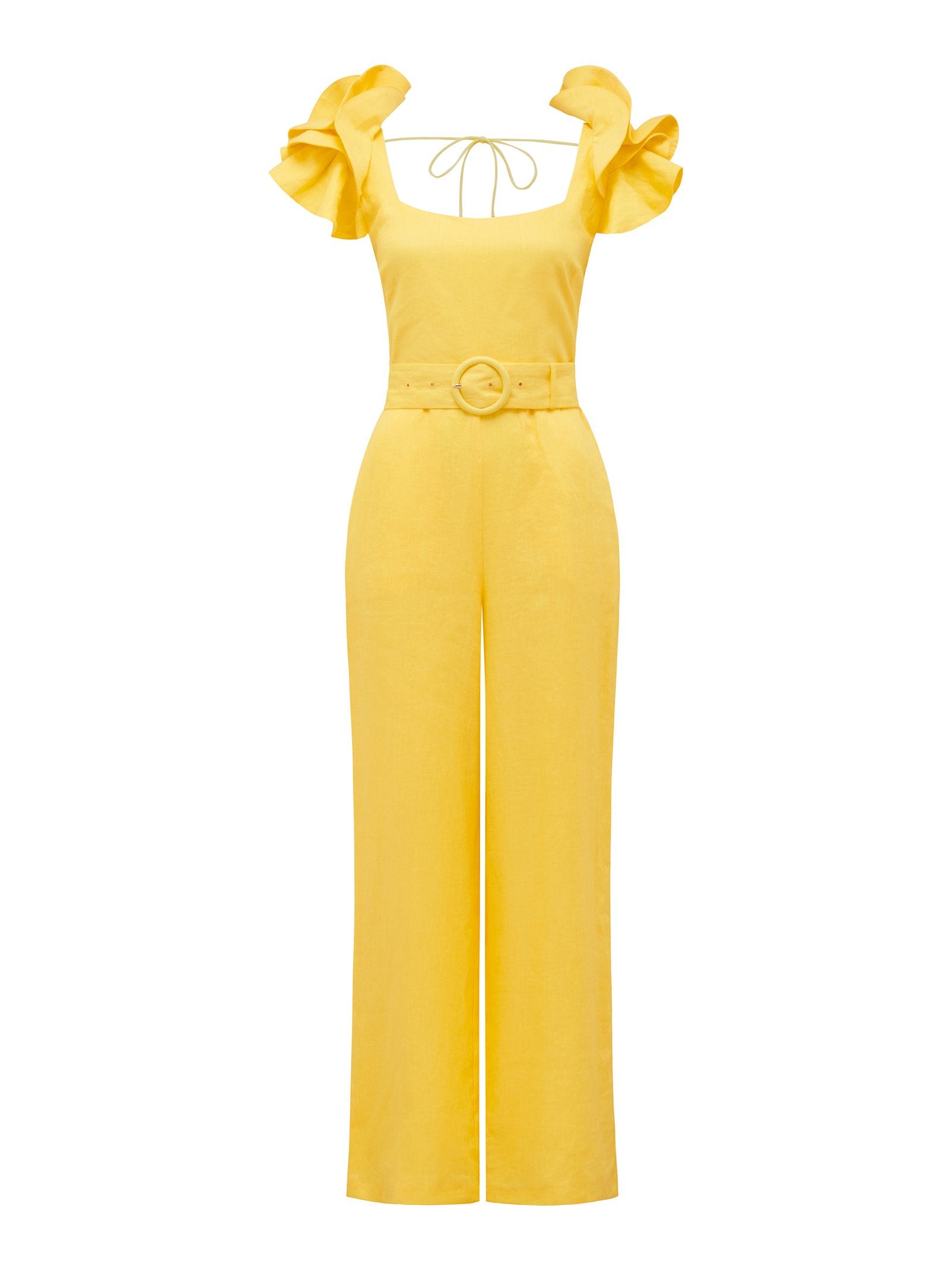  Macey Petite Ruffle Sleeve Jumpsuit