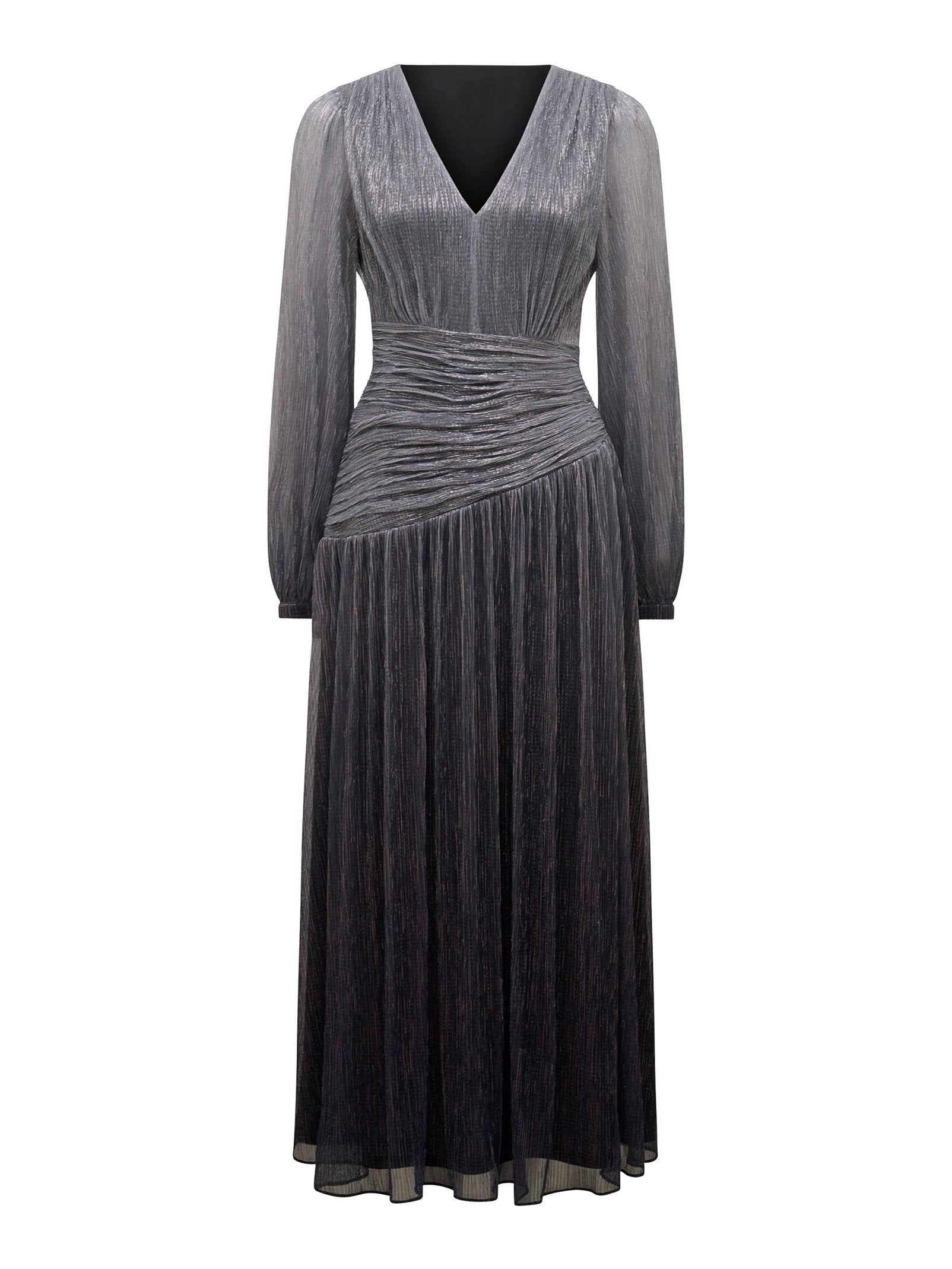  Viv Ombre Plisse Maxi Dress