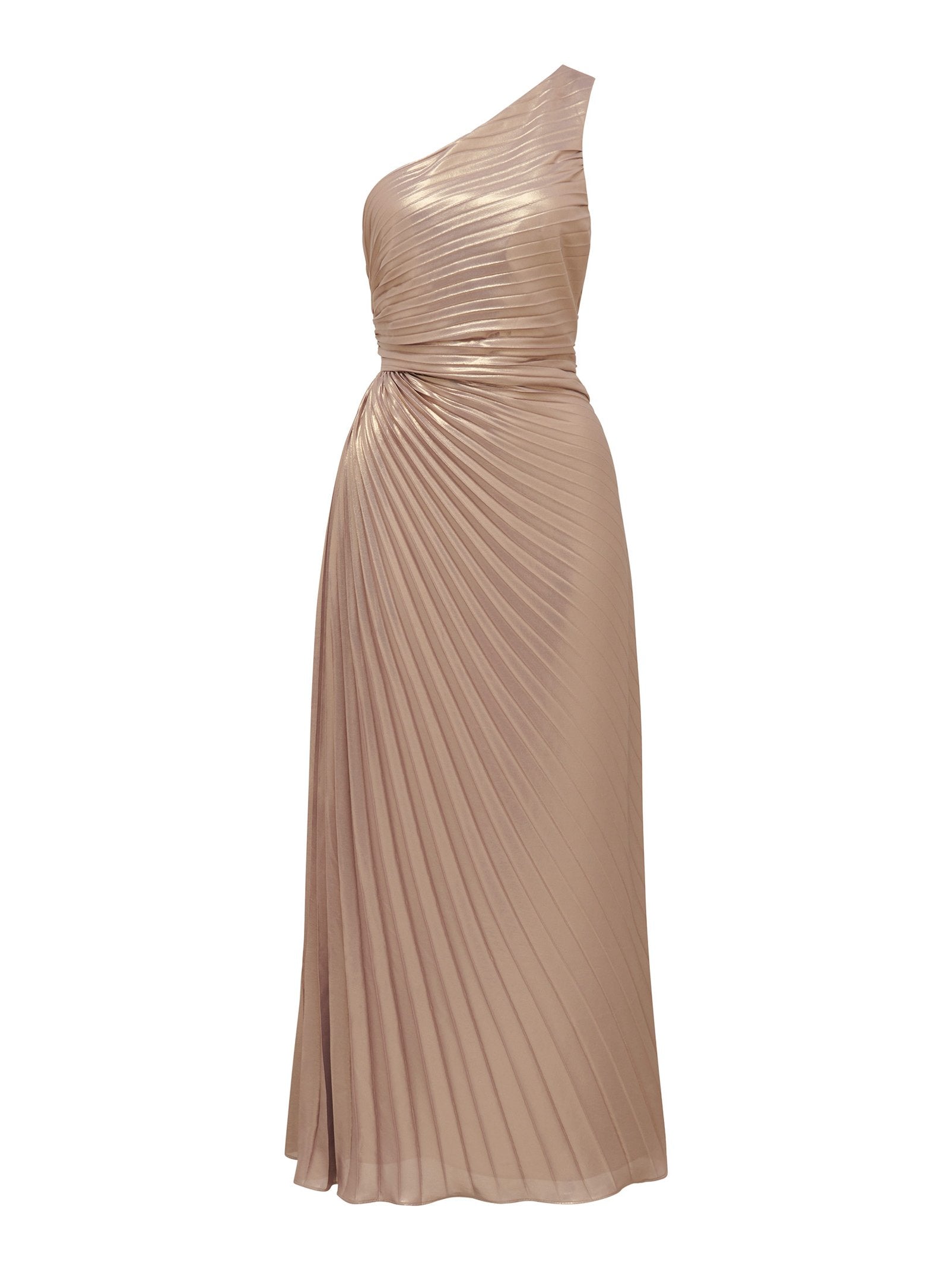  Taylah Metallic One Shoulder Dress