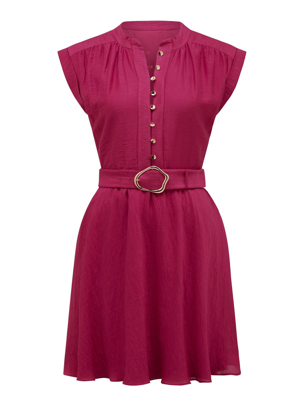  Lucille Textured Belted Mini Dress