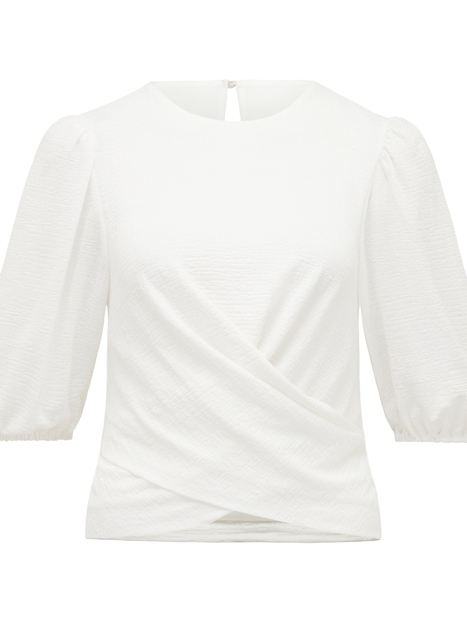  Willa Wrap Textured Top