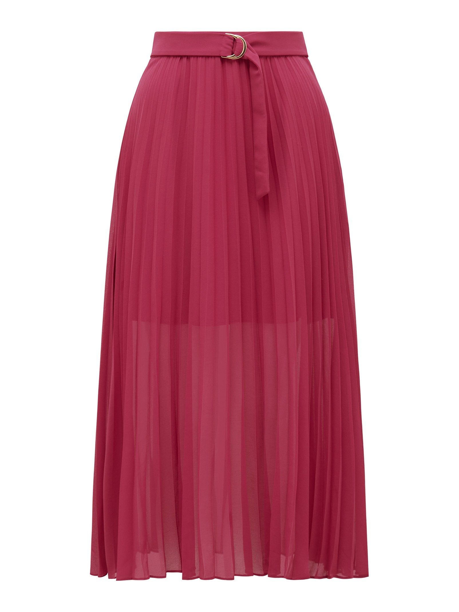 Esme Belted Pleated Skirt