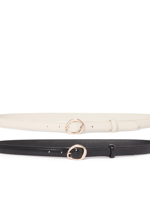 Ali 2 Pack Abstract Buckle Belt