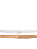 Ali 2 Pack Abstract Buckle Belt