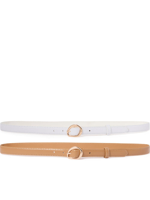 Ali 2 Pack Abstract Buckle Belt