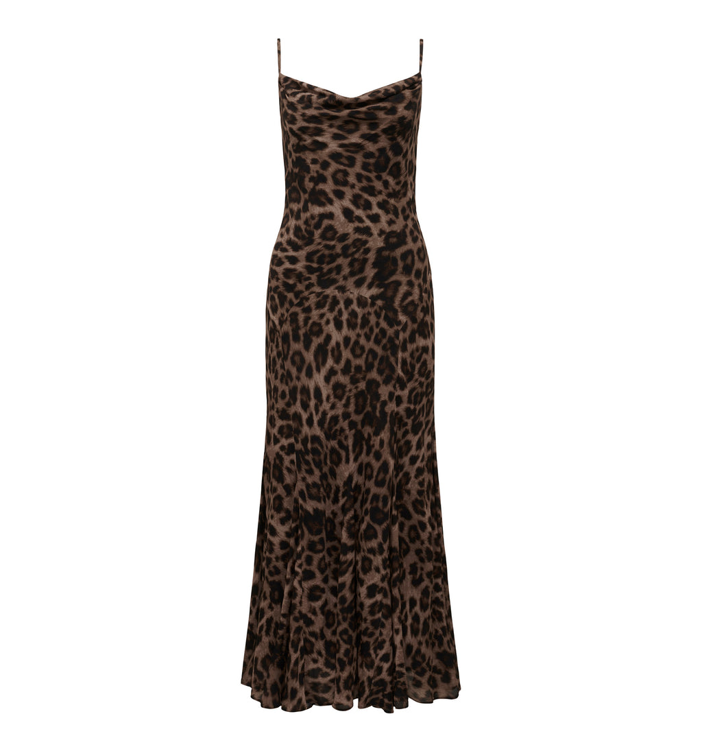 Charlize Cowl Neck Slip Maxi Dress
