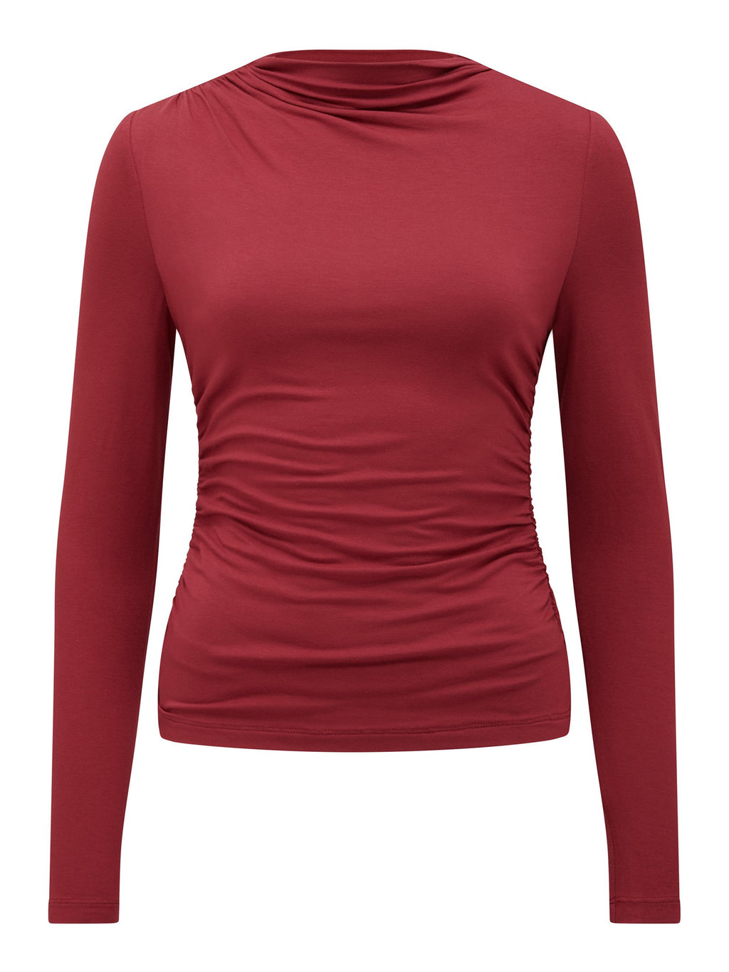  Zona Ruched Neck Top
