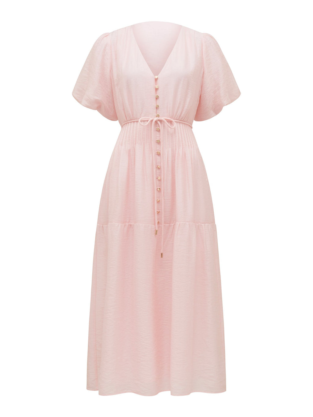  Addison Petite Textured Pintuck Midi Dress