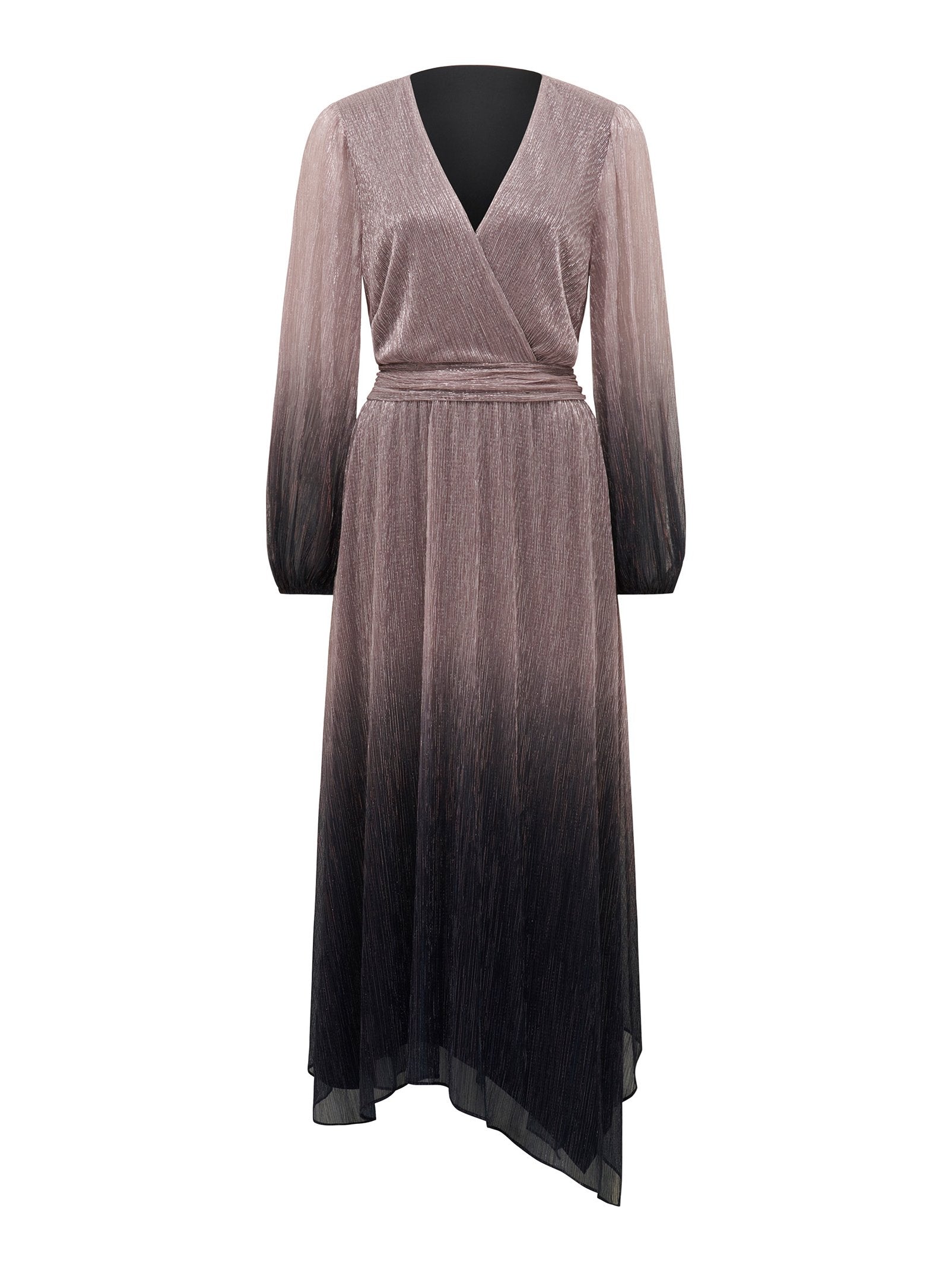  Gisele Ombre Plisse Maxi Dress